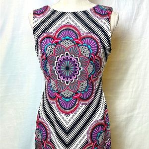 womens bisou bisou multicolor tank maxi dress size 6